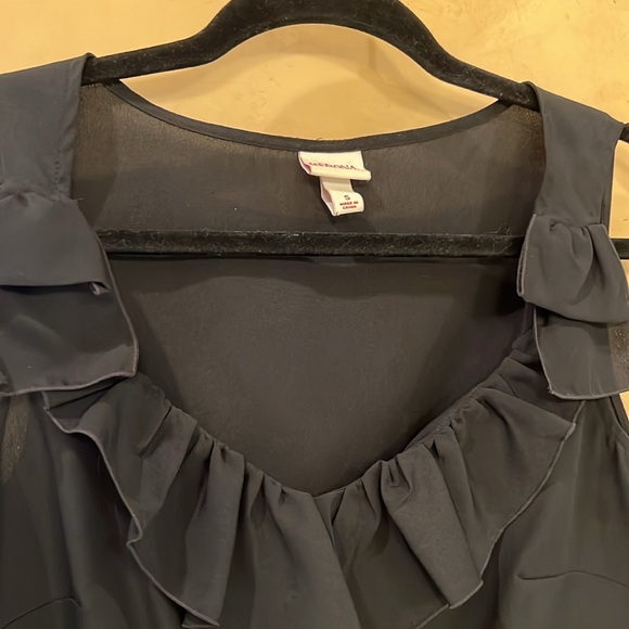 Black Ruffle Blouse - Picture 3 of 4